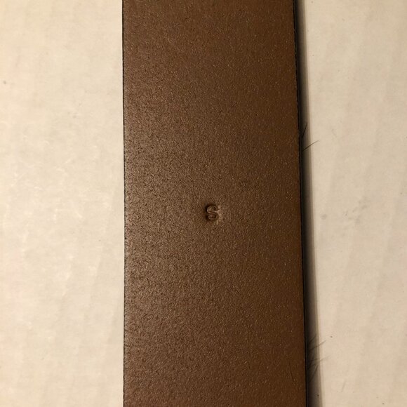 J.crew women's new brown leather belt  size: S  width: 1 3/8"  LENGTH: 40" - Picture 6 of 7